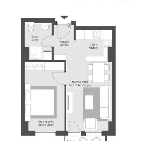 Apartment Stylish & Modern Apartment-perfect For Your Stay! Skopje
